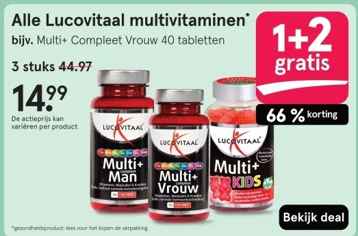 Aanbieding: Lucovitaal multivitaminen