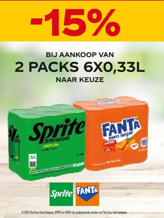 Aanbieding: Sprite Zero Sugar and Fanta Zero Sugar