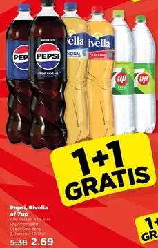 Aanbieding: Pepsi, Rivella of 7up