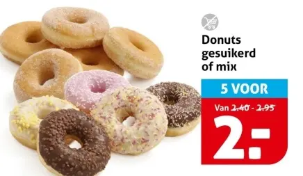 Donuts gesuikerd of mix