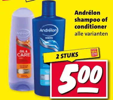 Aanbieding: Andrélon shampoo of conditioner