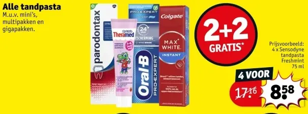 Aanbieding: Alle tandpasta