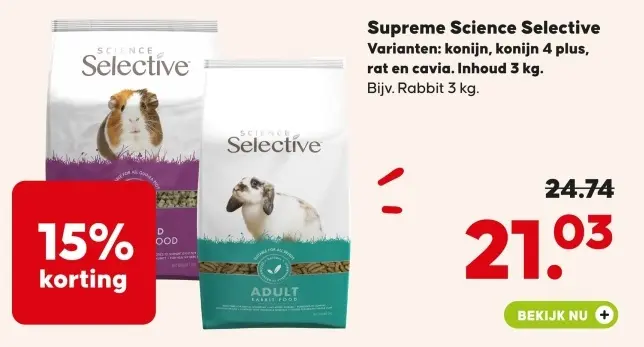 Aanbieding: Supreme Science Selective