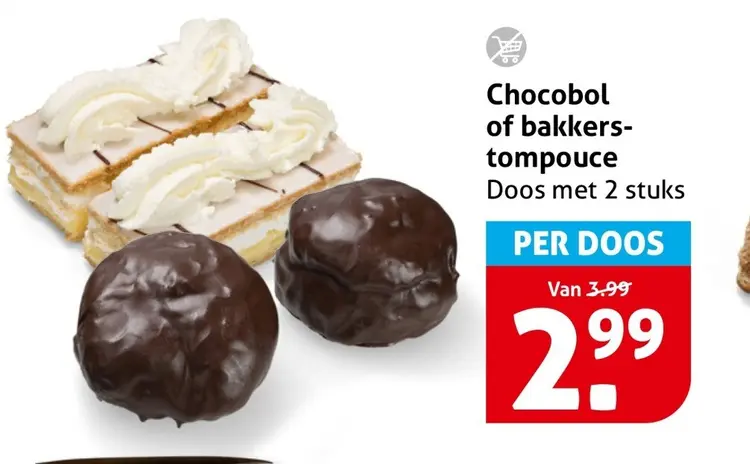 Aanbieding: Chocobol of bakkers-tompouce