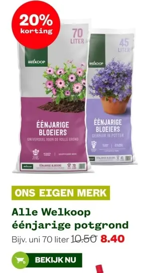 Aanbieding: Eenjarige potgrond
