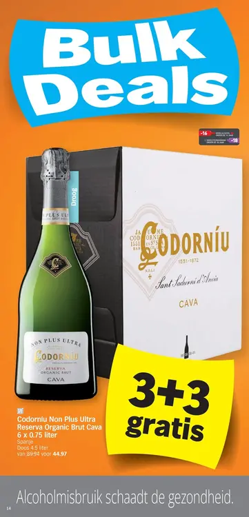 Promotie: Codorníu Non Plus Ultra Reserva Organic Brut Cava