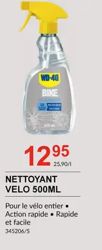 Offre: Nettoyant velo 500ml