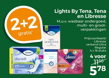 Aanbieding: Lights By Tena, Tena en Libresse