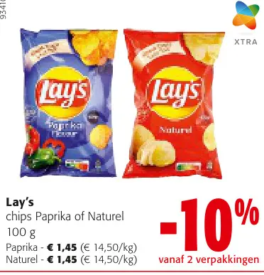 Promotie: chips Paprika of Naturel