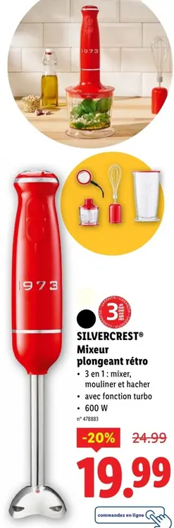 Offre: Mixeur plongeant rétro