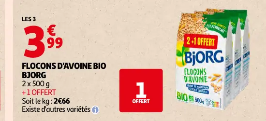 Promotie: Flocons d'avoine bio