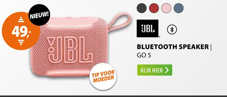 Aanbieding: JBL Go 5 Roze