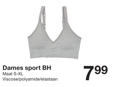 Promotie: Dames sport BH
