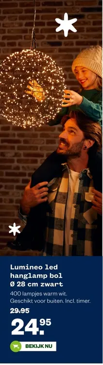 Aanbieding: Lumineo led hanglamp bol