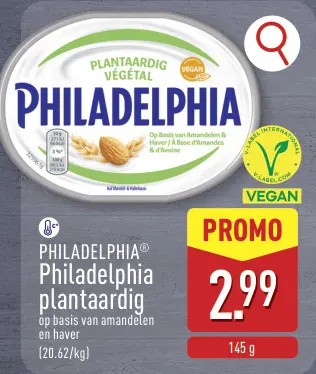 Promotie: Philadelphia plantaardig