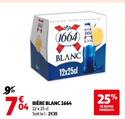 Offre: Bière blanc