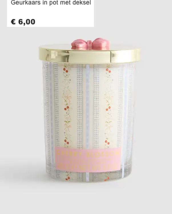 Aanbieding: Geurkaars in pot met deksel