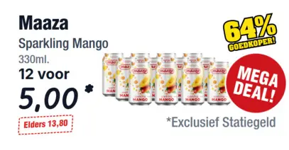Aanbieding: Maaza Sparkling Mango