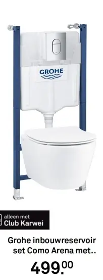 Aanbieding: inbouwreservoir set Como Arena met..