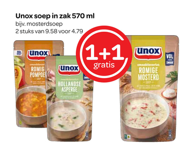 Aanbieding: Unox soep in zak