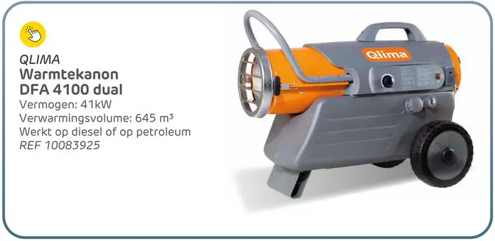 Aanbieding: Qlima warmtekanon dfa 4100