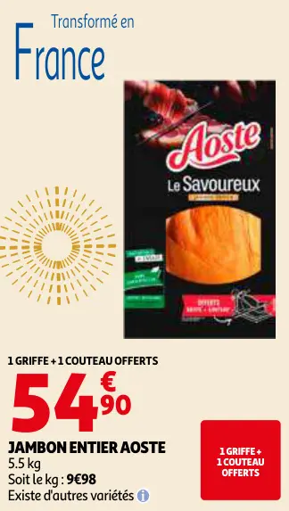 Offre: Jambon entier