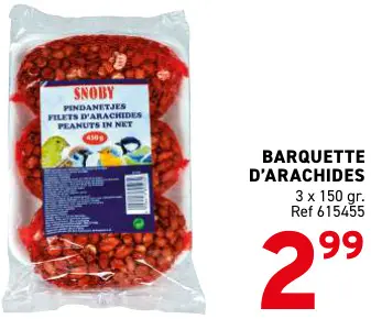 Offre: Snoby Barquette d'arachides
