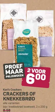 Aanbieding: Crackers of knekkebrød