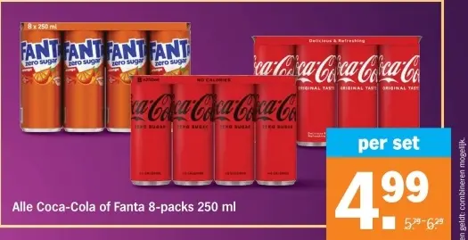 Aanbieding: Coca-Cola or Fanta 8-packs