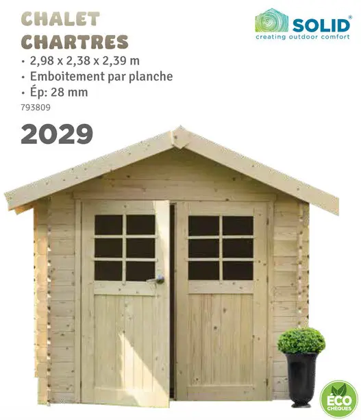Offre: Chalet chartres