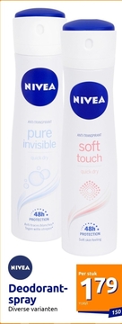 Aanbieding: NIVEA ANTI - TRANSPIRANT pure invisible Deodorantroller