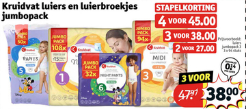 Aanbieding: Kruidvat luiers en luierbroekjes jumbopack