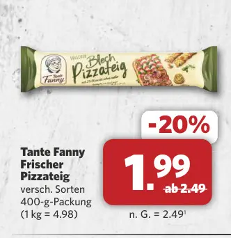 Aanbieding: Frischer Pizzateig