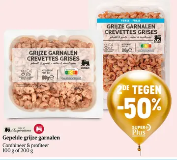 Aanbieding: Gepelde grijze garnalen