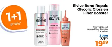Aanbieding: Elvive Bond Repair, Glycolic Gloss en Fiber Blooster