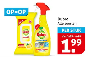 Aanbieding: Dubro Alle soorten