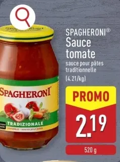 Offre: Sauce tomate
