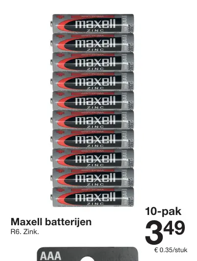Aanbieding: Maxell batterijen
