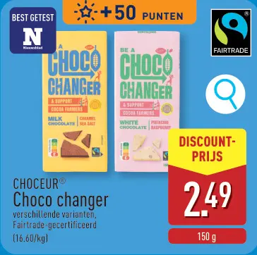 Promotie: Choco changer