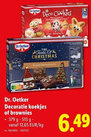 Aanbieding: Decoratie koekjes of brownies