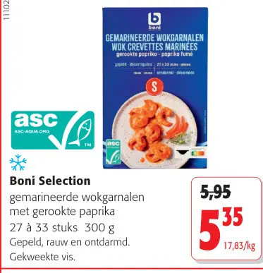 Promotie: Gemarineerde wokgarnalen met gerookte paprika