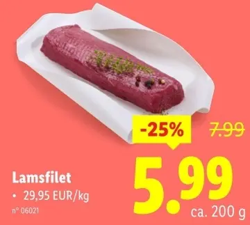 Aanbieding: Lamsfilet