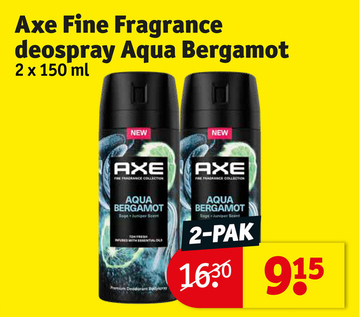 Aanbieding: Axe Fine Fragrance deospray Aqua Bergamot