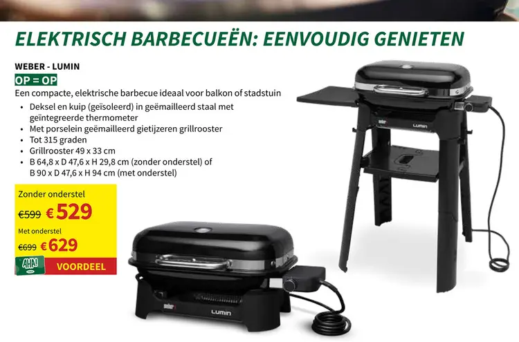 Promotie: Lumin elektrische barbecue