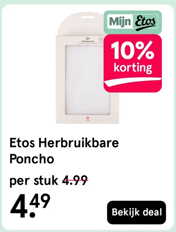 Aanbieding: Herbruikbare Poncho