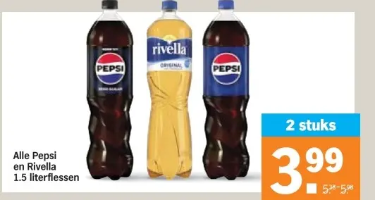 Aanbieding: Pepsi en Rivella