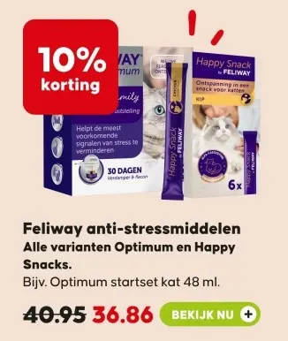 Aanbieding: Feliway anti-stressmiddelen
