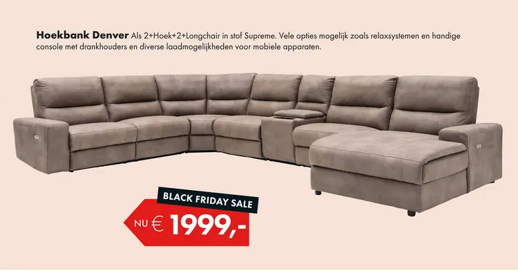 Aanbieding: Denver hoekbank