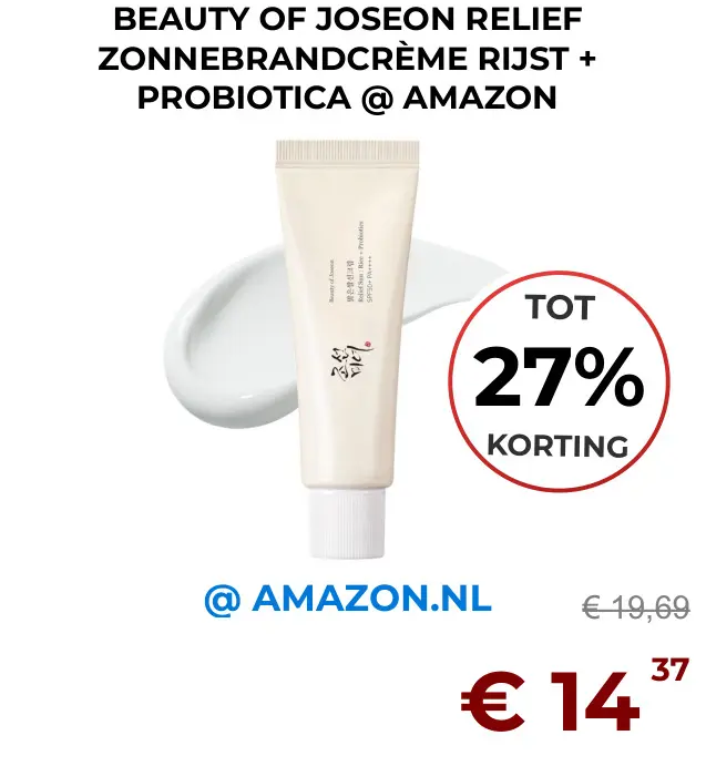 Aanbieding: Relief zonnebrandcrème rijst + probiotica