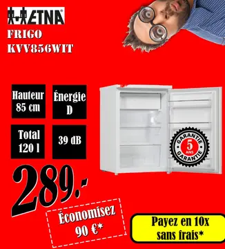 Aanbieding: ETNA Frigo KVV856WIT